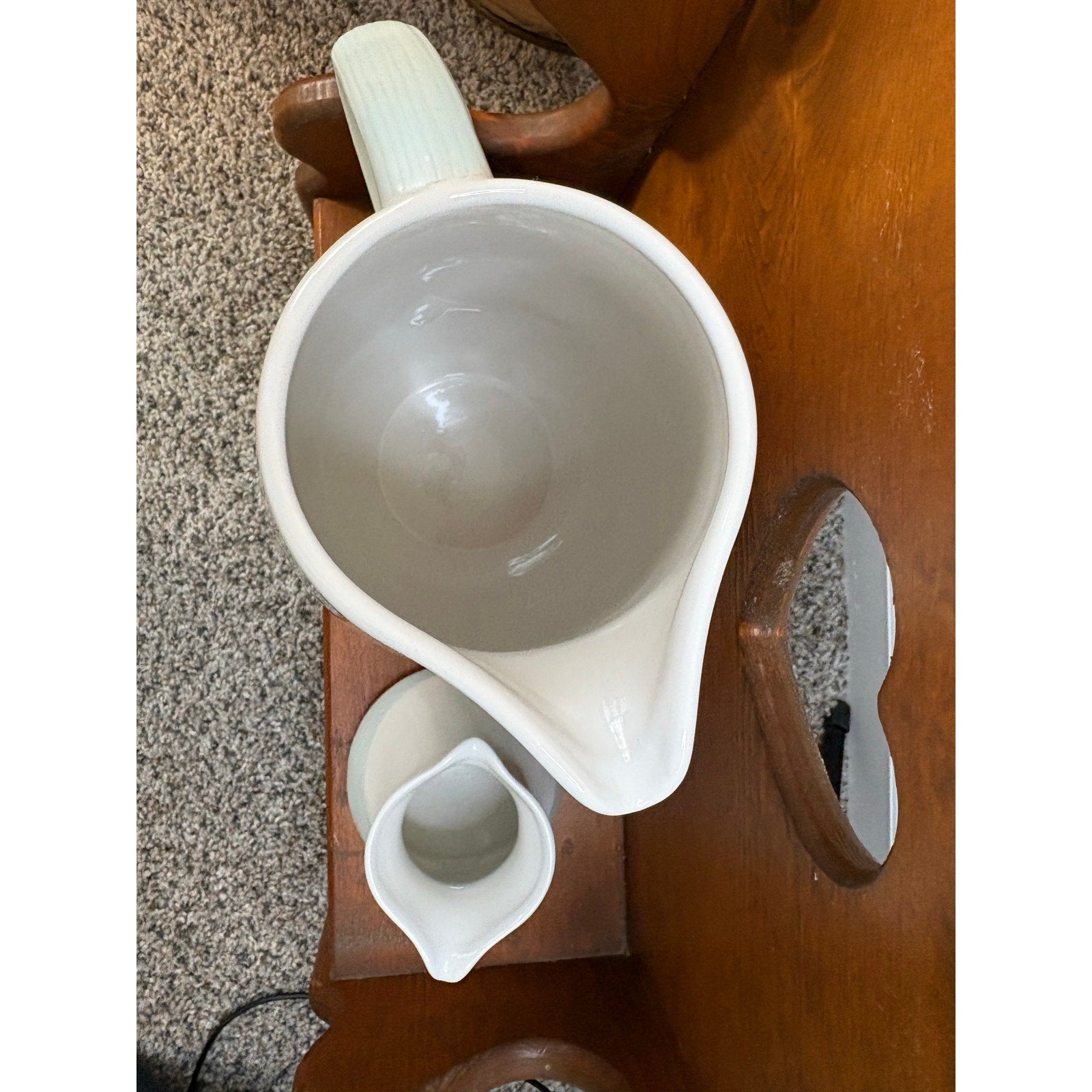 The Seafoam Cottage Pitcher & Creamer Set by Pfaltzgraff