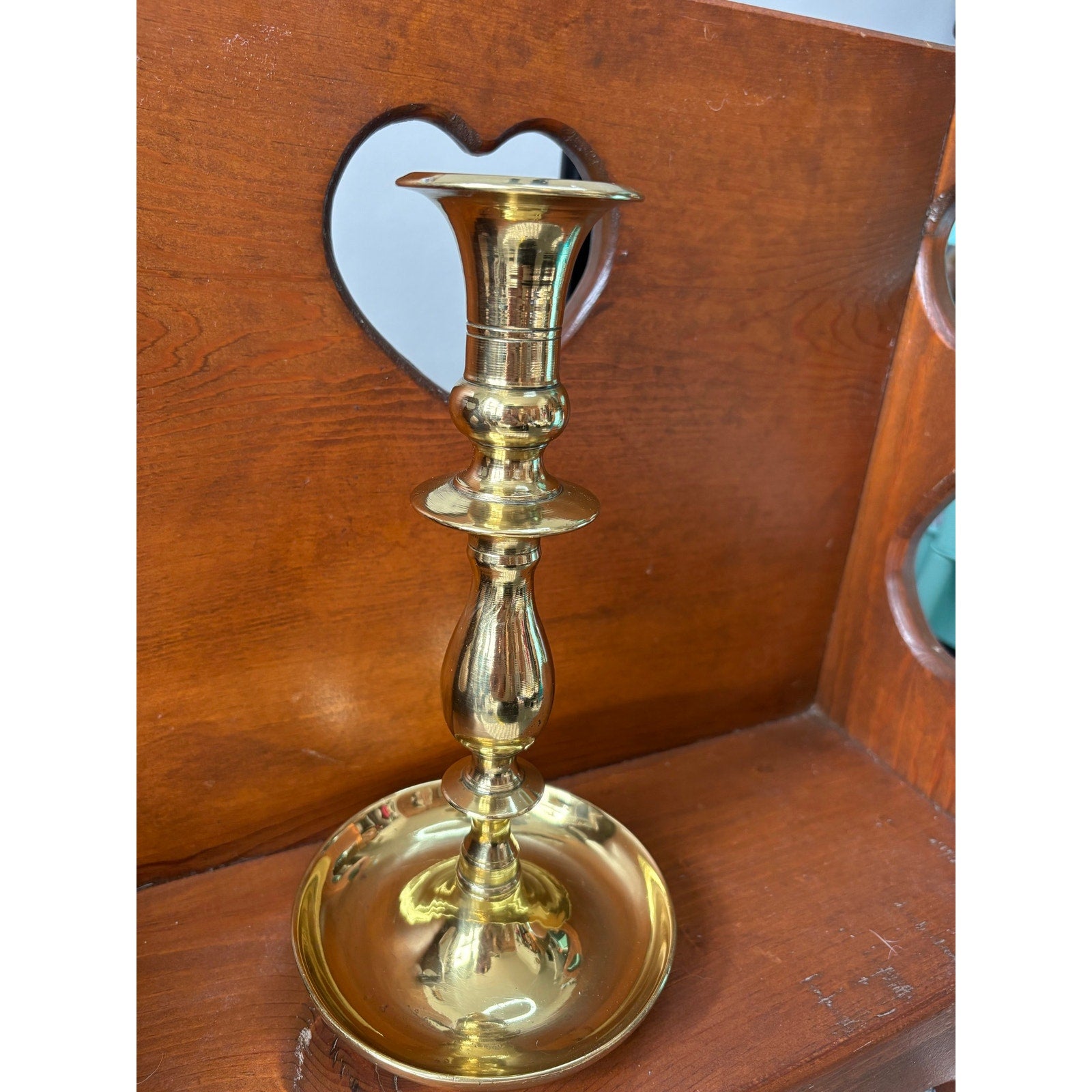 The Golden Heirloom Brass Tulip Candlestick