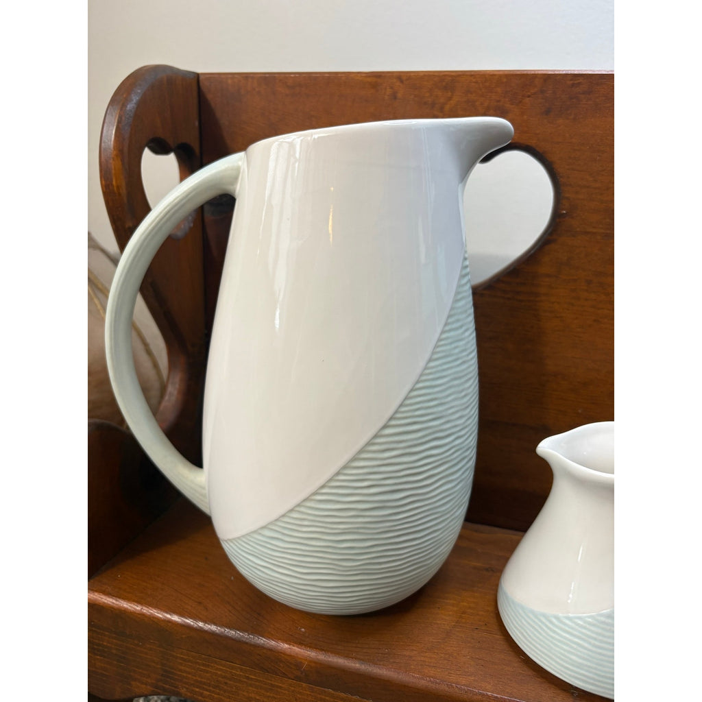 The Seafoam Cottage Pitcher & Creamer Set by Pfaltzgraff