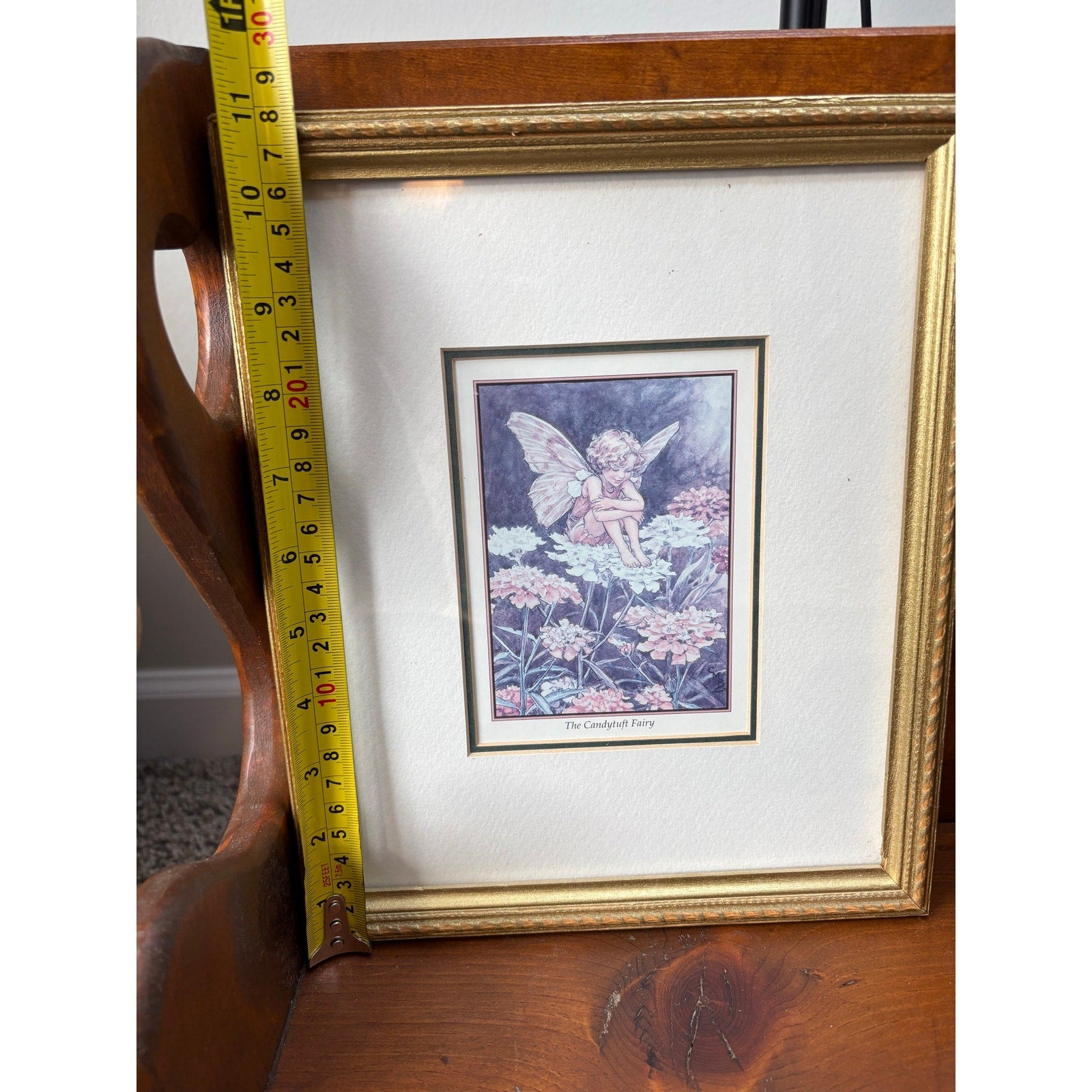 "The Candytuft Fairy" Framed Vintage Print