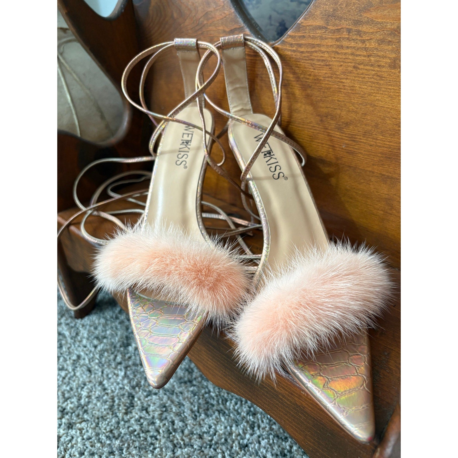 The Elle Woods Lace-Up Stiletto Heels by Wet Kiss