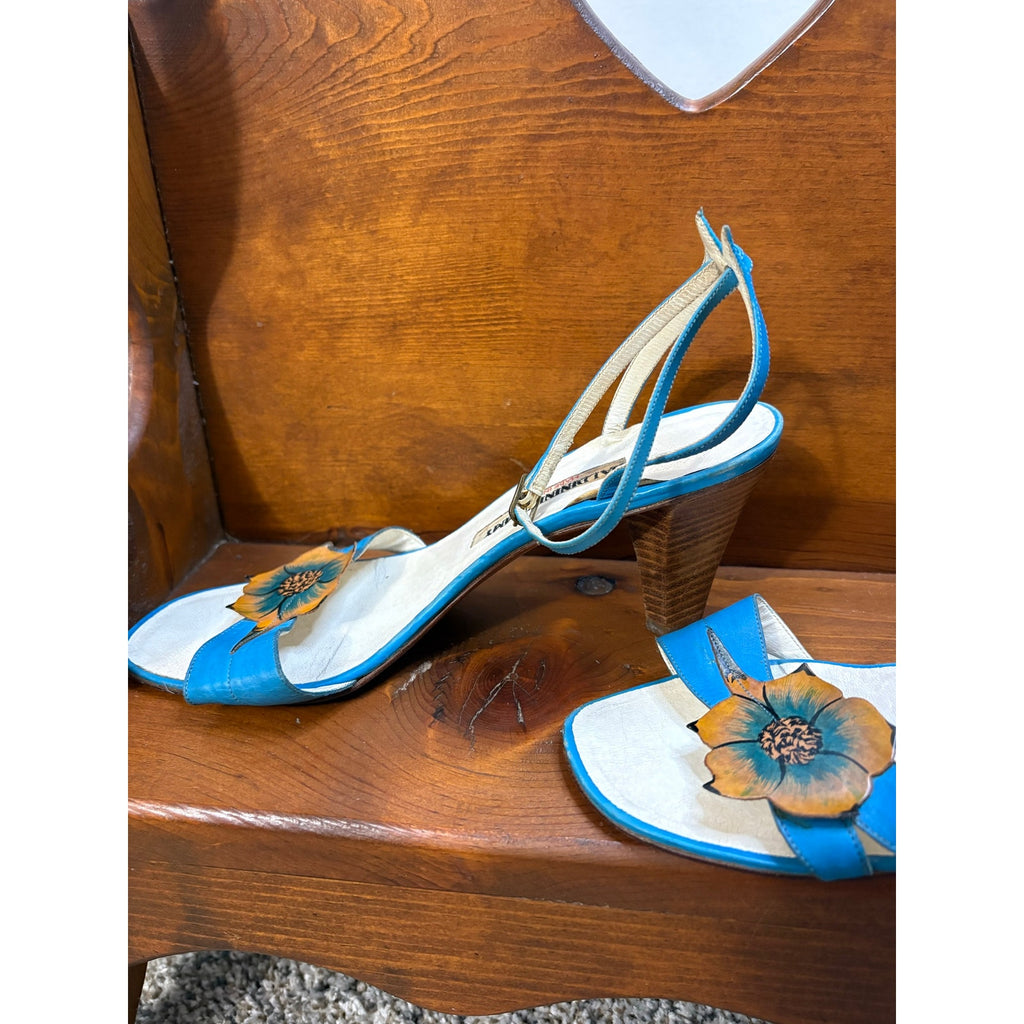 The Venetian Garden Floral Heels- Vintage Baldinini Gimmy
