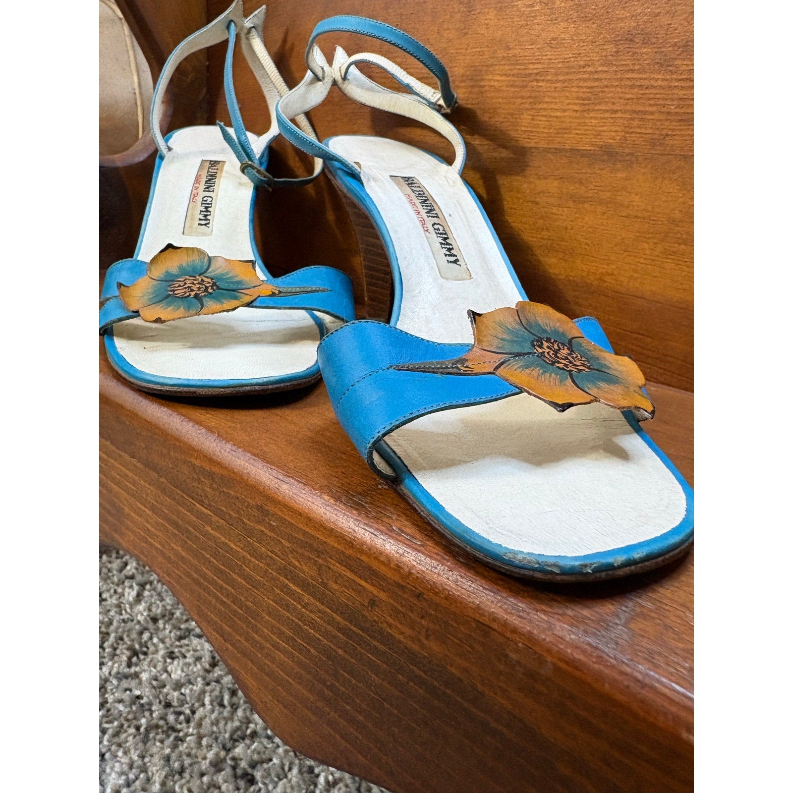 The Venetian Garden Floral Heels- Vintage Baldinini Gimmy