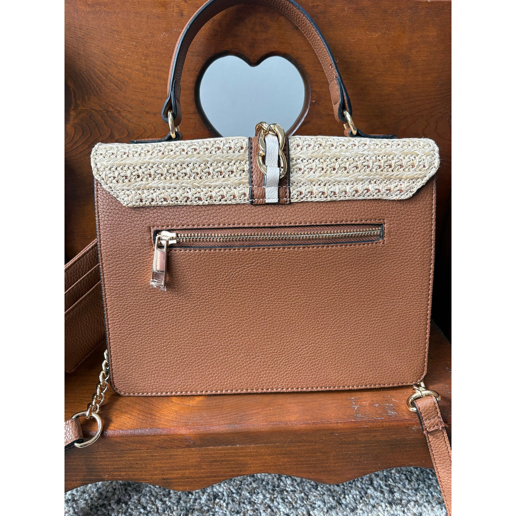 The Coastal Woven Satchel by Aldo