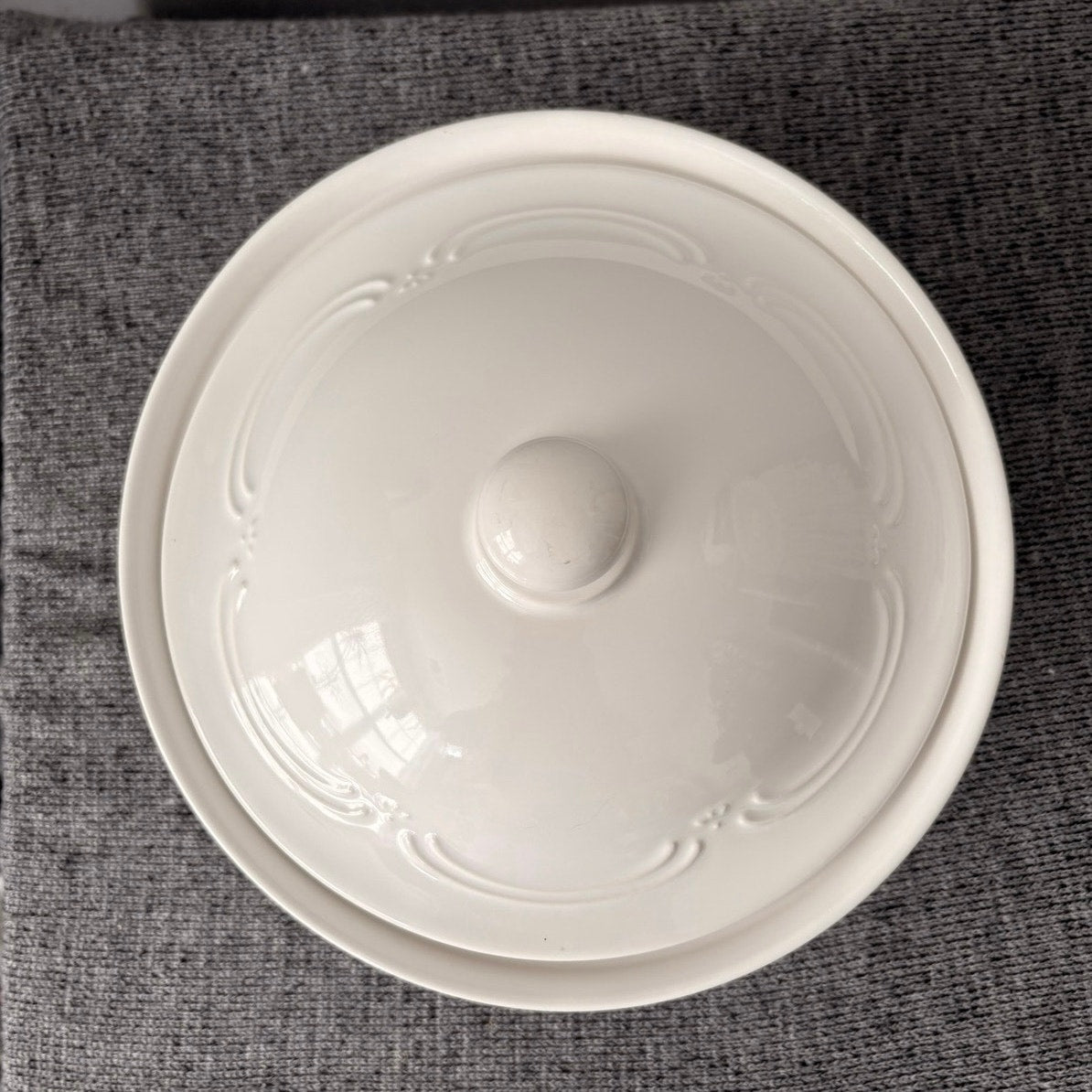 The White Filigree Casserole Dish
