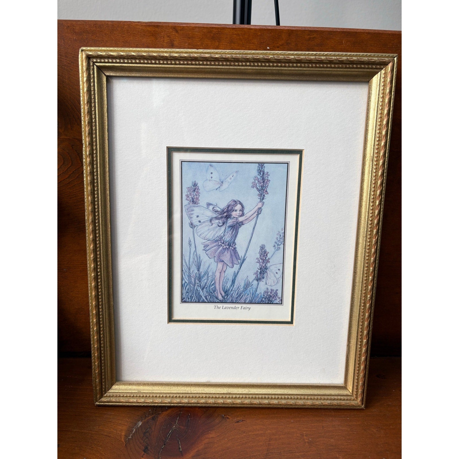 The Lavender Fairy Framed Vintage Print