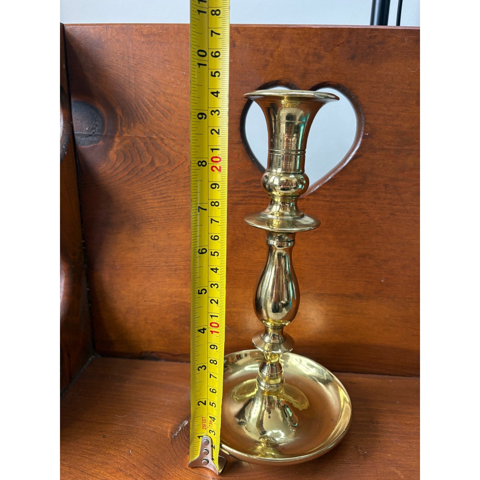 The Golden Heirloom Brass Tulip Candlestick