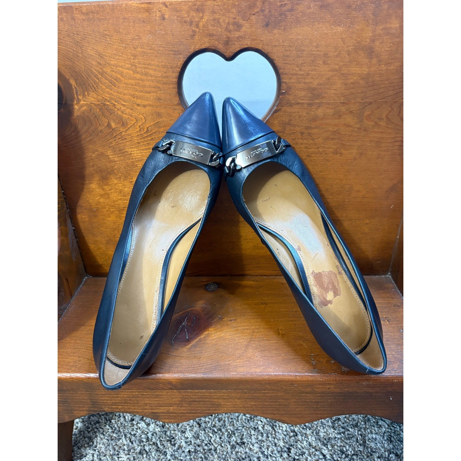 The Midnight Bowery Kitten Heels by Coach, Vintage