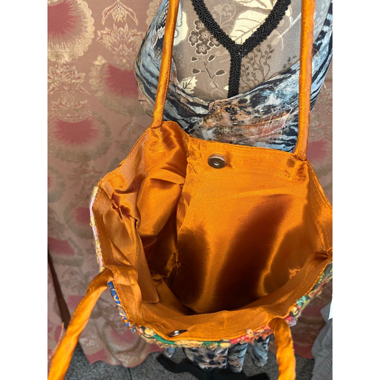 The Kaleidoscope Tote- Vintage Indian Banjara Beaded Patchwork Bag