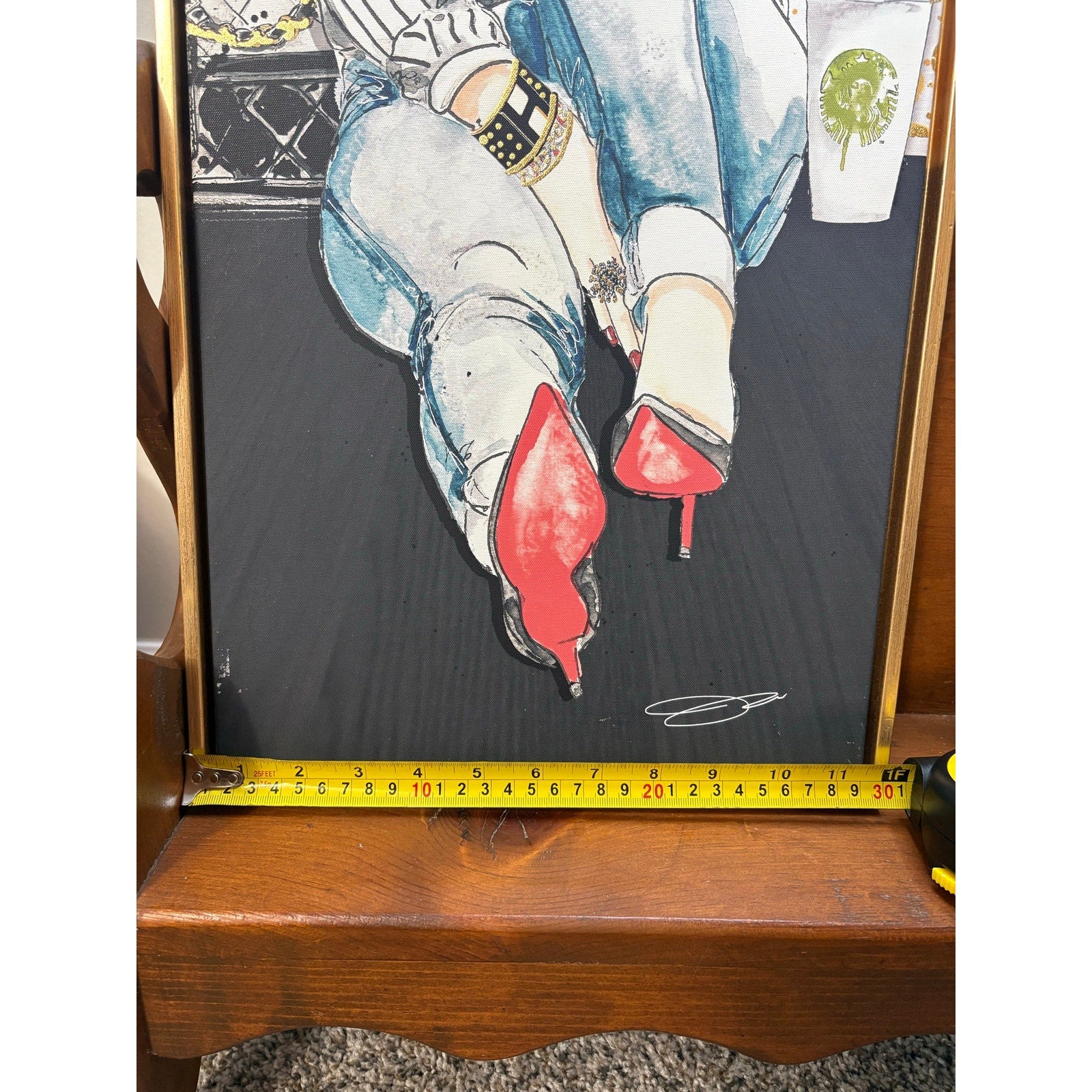 The Coffeehouse Muse Framed Canvas Wall Art