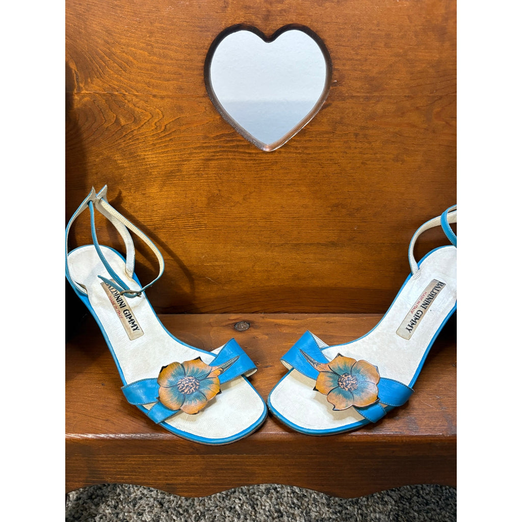 The Venetian Garden Floral Heels- Vintage Baldinini Gimmy