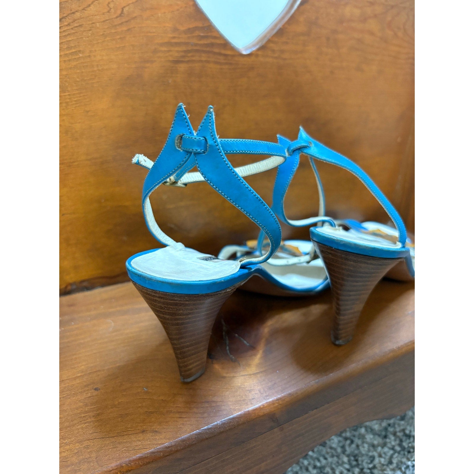 The Venetian Garden Floral Heels- Vintage Baldinini Gimmy