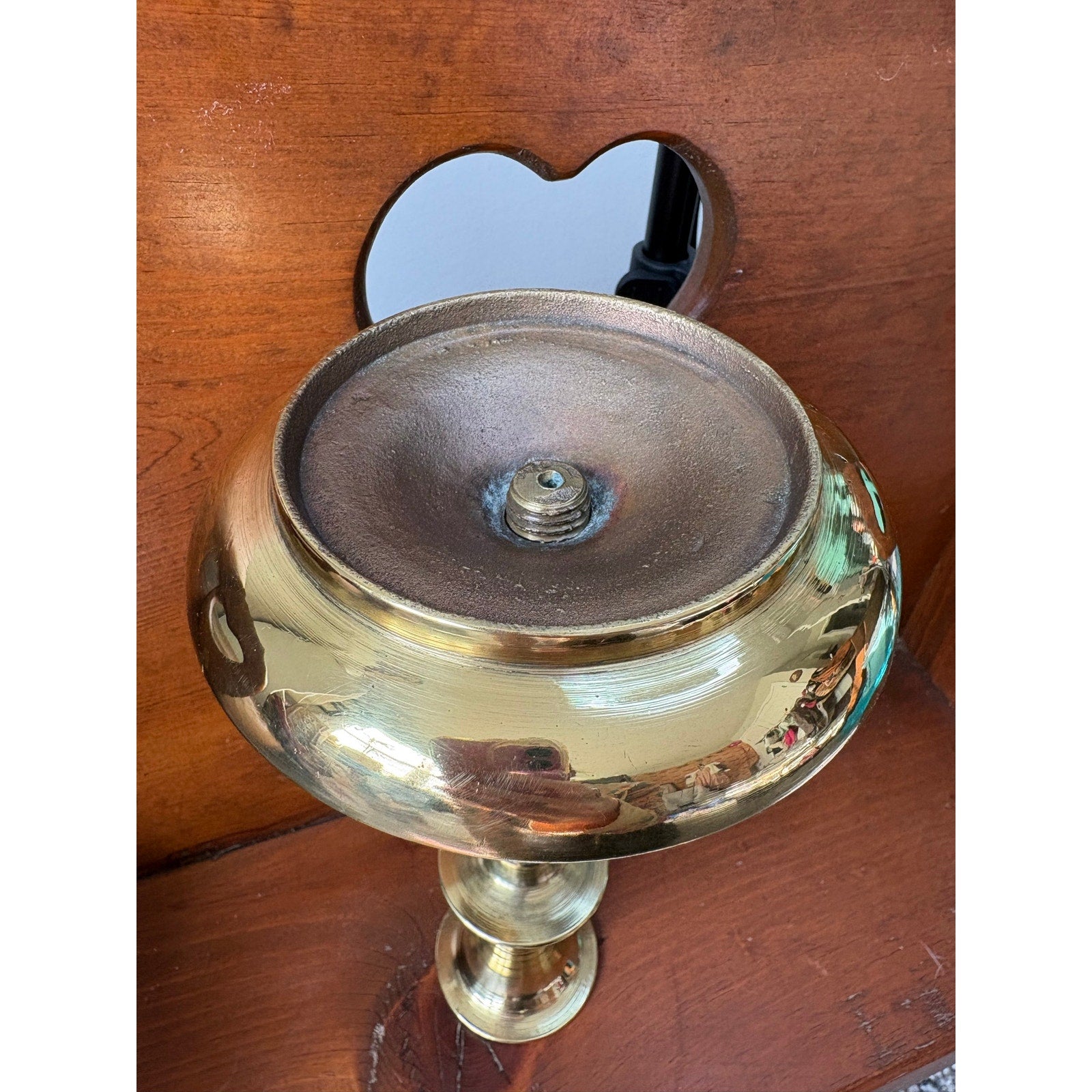 The Golden Heirloom Brass Tulip Candlestick