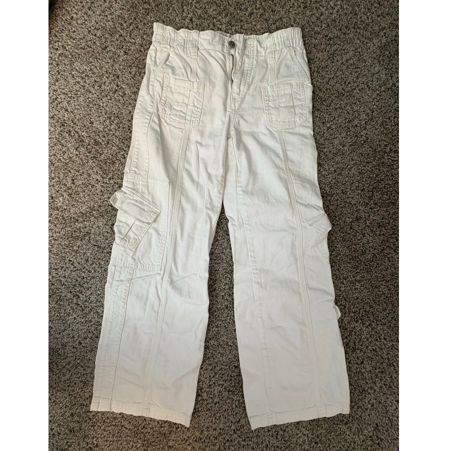 BDG White Cargo Pants – Y2K Wide Leg Utility Pants by Urban Outfitters