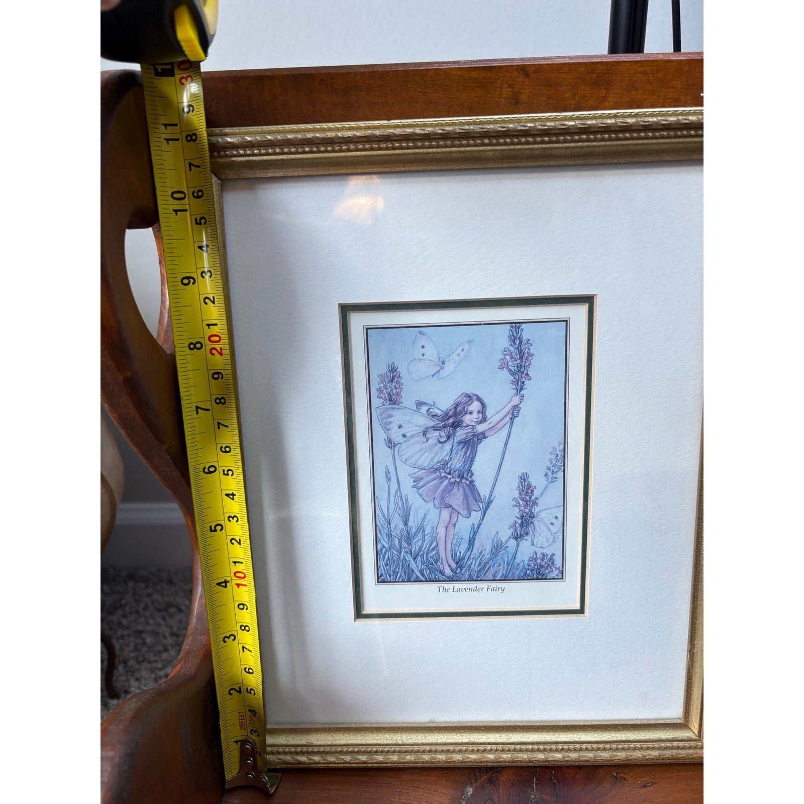 The Lavender Fairy Framed Vintage Print