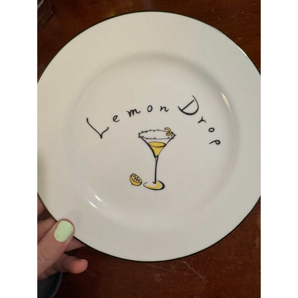 The Cocktail Hour Pottery Barn Plate Set