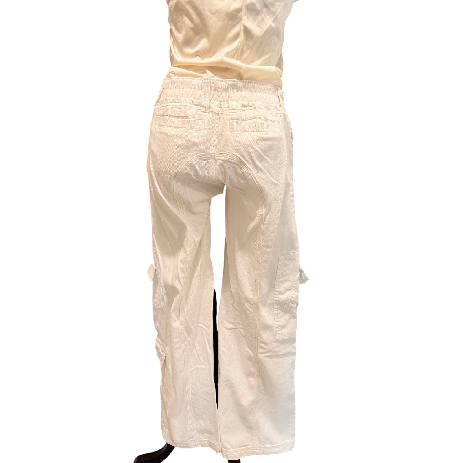BDG White Cargo Pants – Y2K Wide Leg Utility Pants by Urban Outfitters