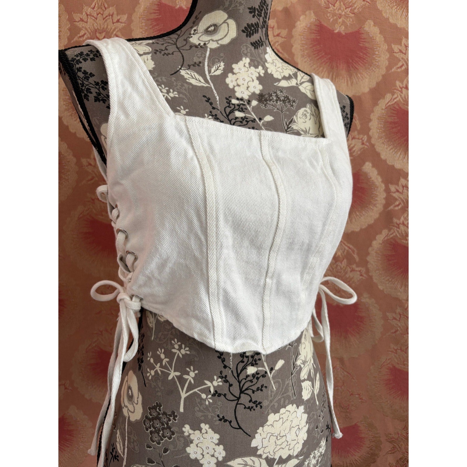 The Summer Reverie Lace-Up Crop Top