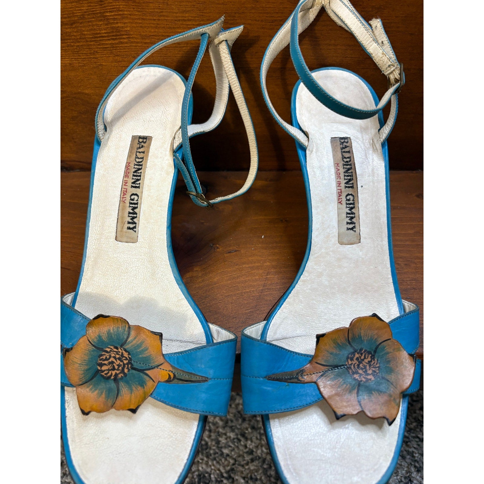The Venetian Garden Floral Heels- Vintage Baldinini Gimmy