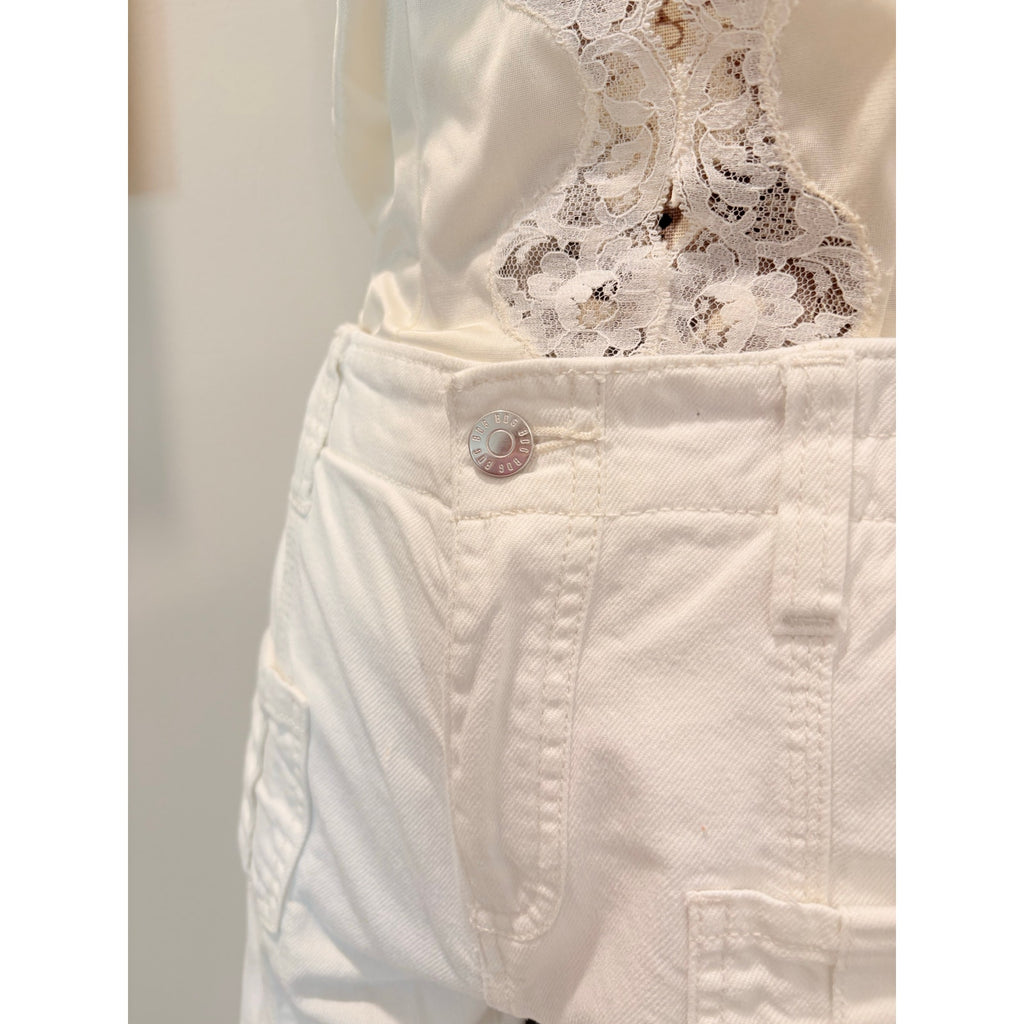 BDG White Cargo Pants – Y2K Wide Leg Utility Pants by Urban Outfitters