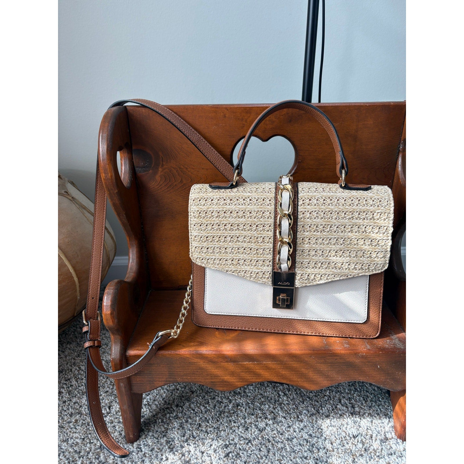 The Coastal Woven Satchel by Aldo
