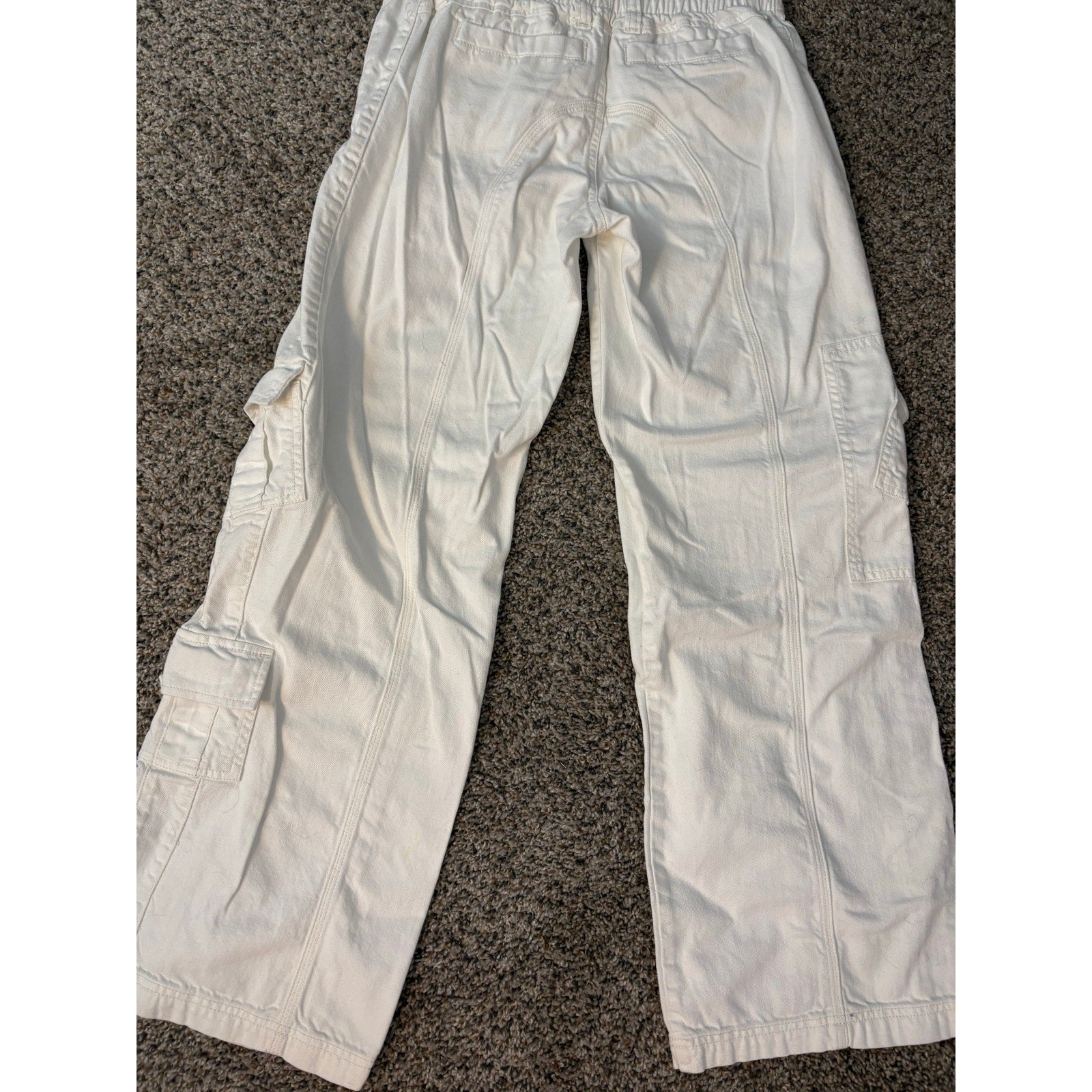 BDG White Cargo Pants – Y2K Wide Leg Utility Pants by Urban Outfitters