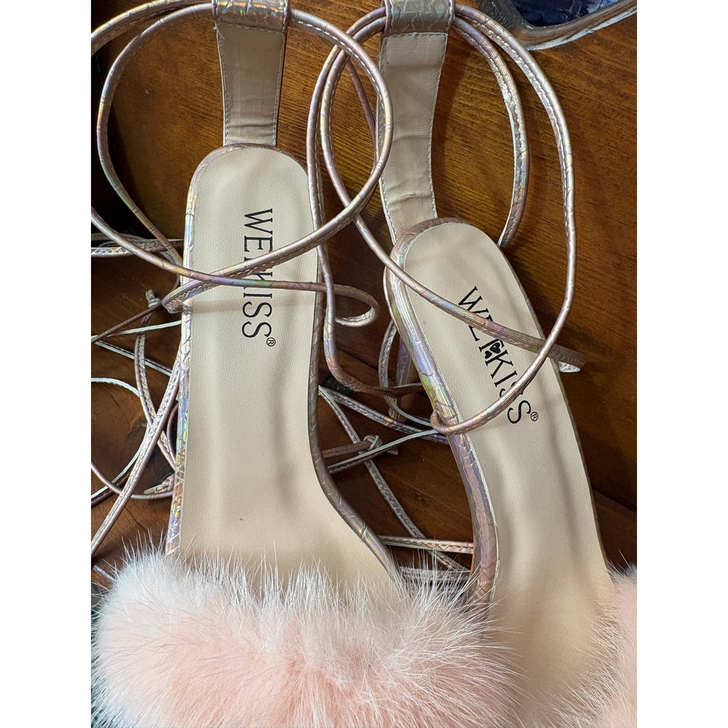 The Elle Woods Lace-Up Stiletto Heels by Wet Kiss