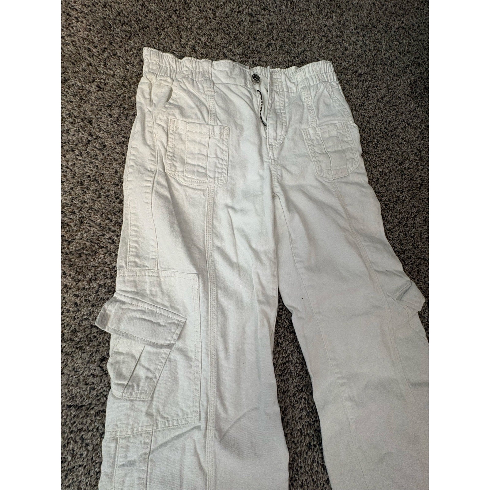 BDG White Cargo Pants – Y2K Wide Leg Utility Pants by Urban Outfitters