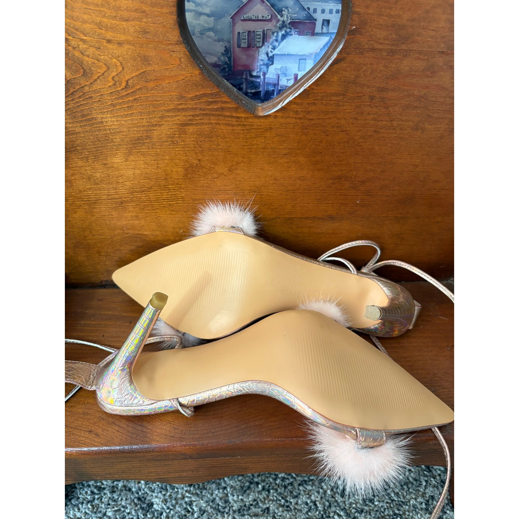 The Elle Woods Lace-Up Stiletto Heels by Wet Kiss