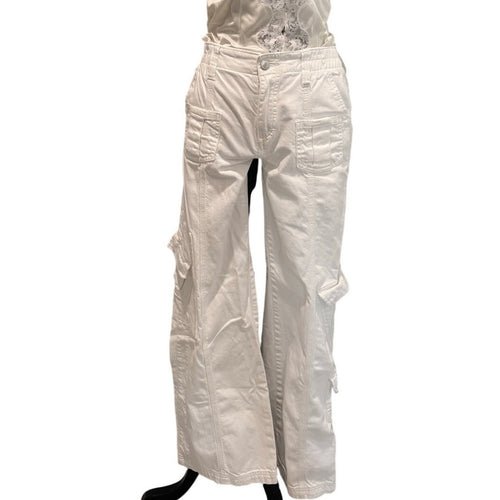 BDG White Cargo Pants – Y2K Wide Leg Utility Pants by Urban Outfitters