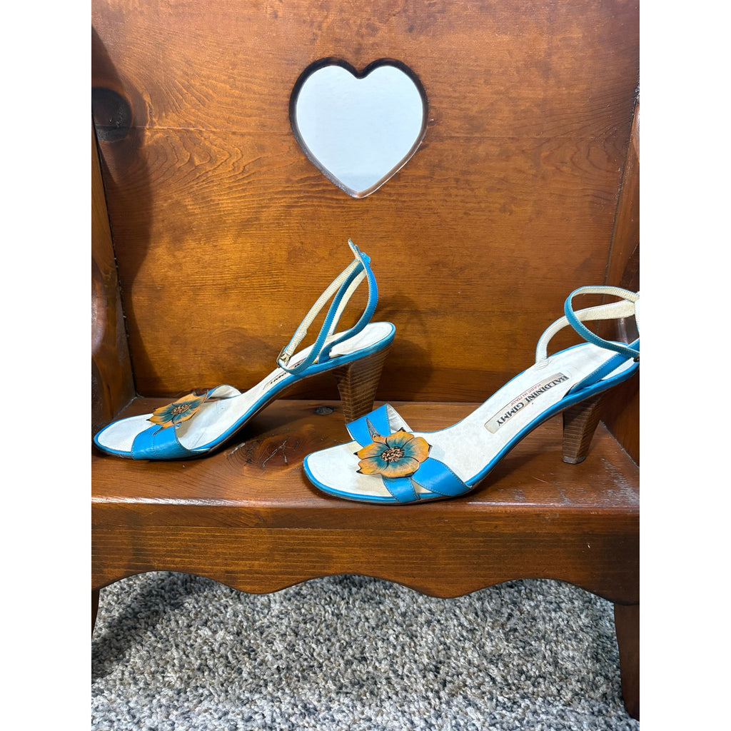 The Venetian Garden Floral Heels- Vintage Baldinini Gimmy