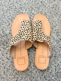 Dolce Vita Leopard Cow Hair Sandals