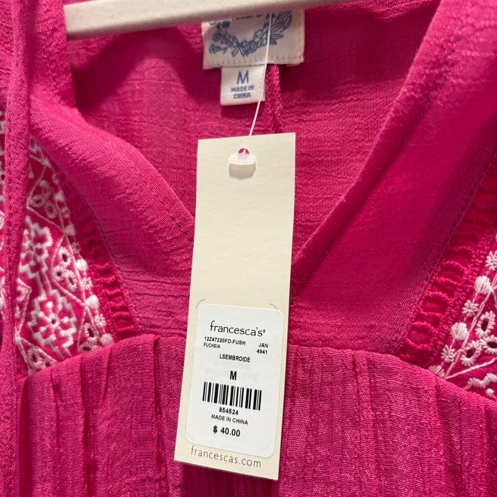 The Embroidered Pink Blouse