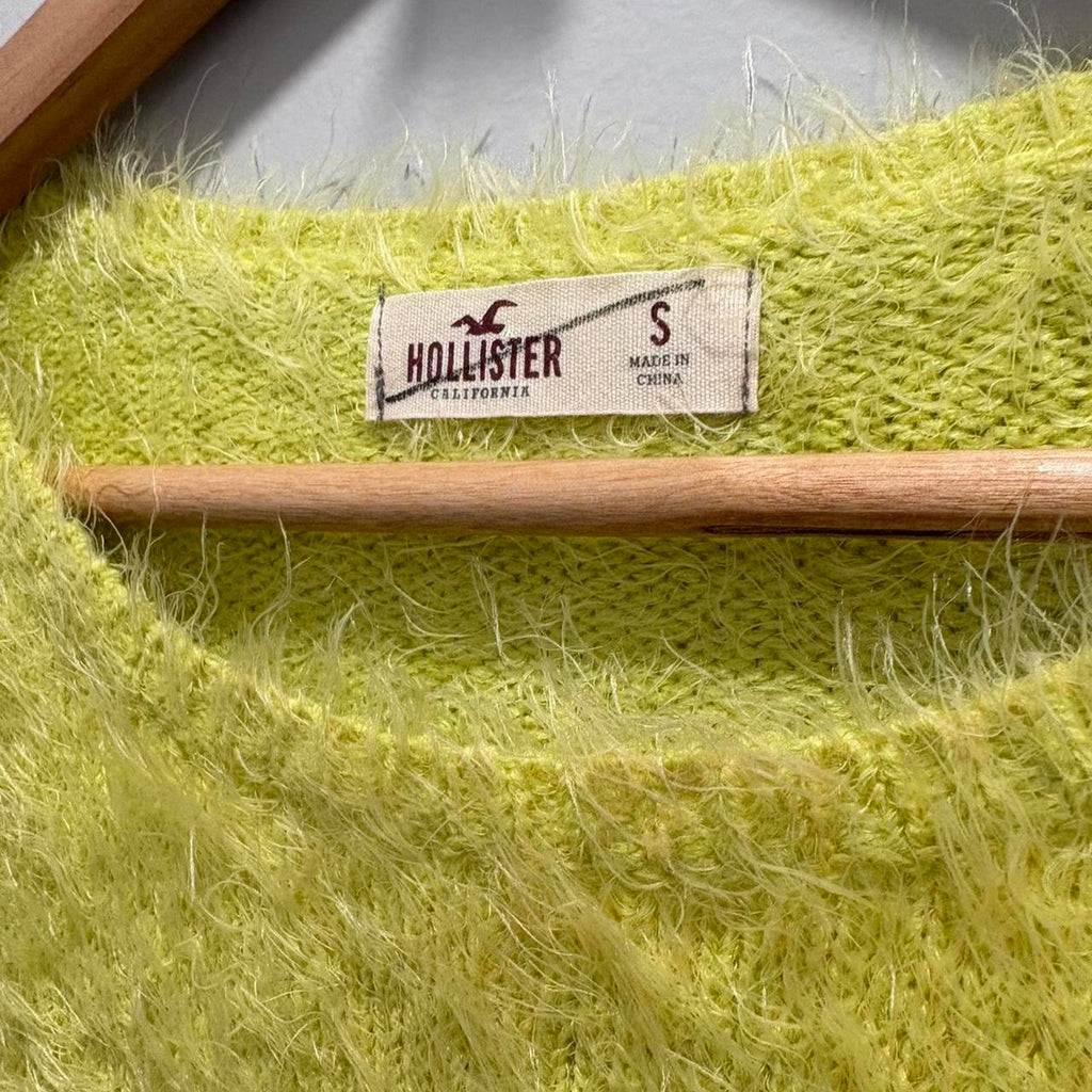 The Electric Lime Fuzzy Sweater