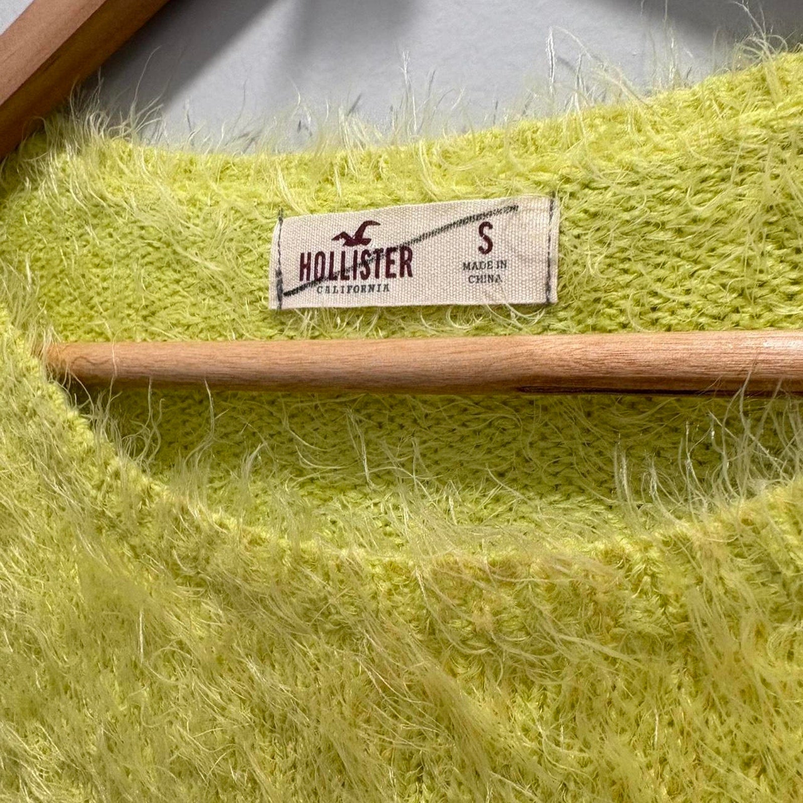The Electric Lime Fuzzy Sweater