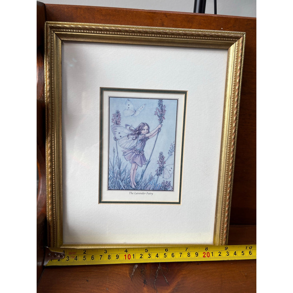 The Lavender Fairy Framed Vintage Print