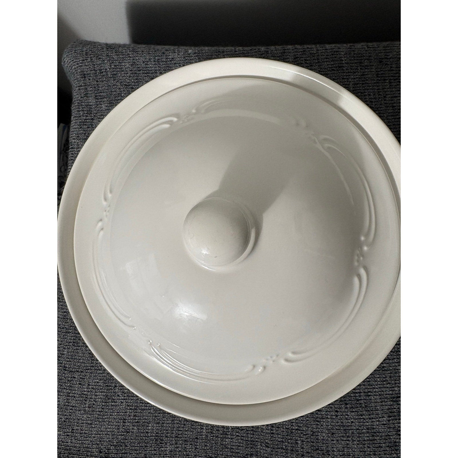 The White Filigree Casserole Dish