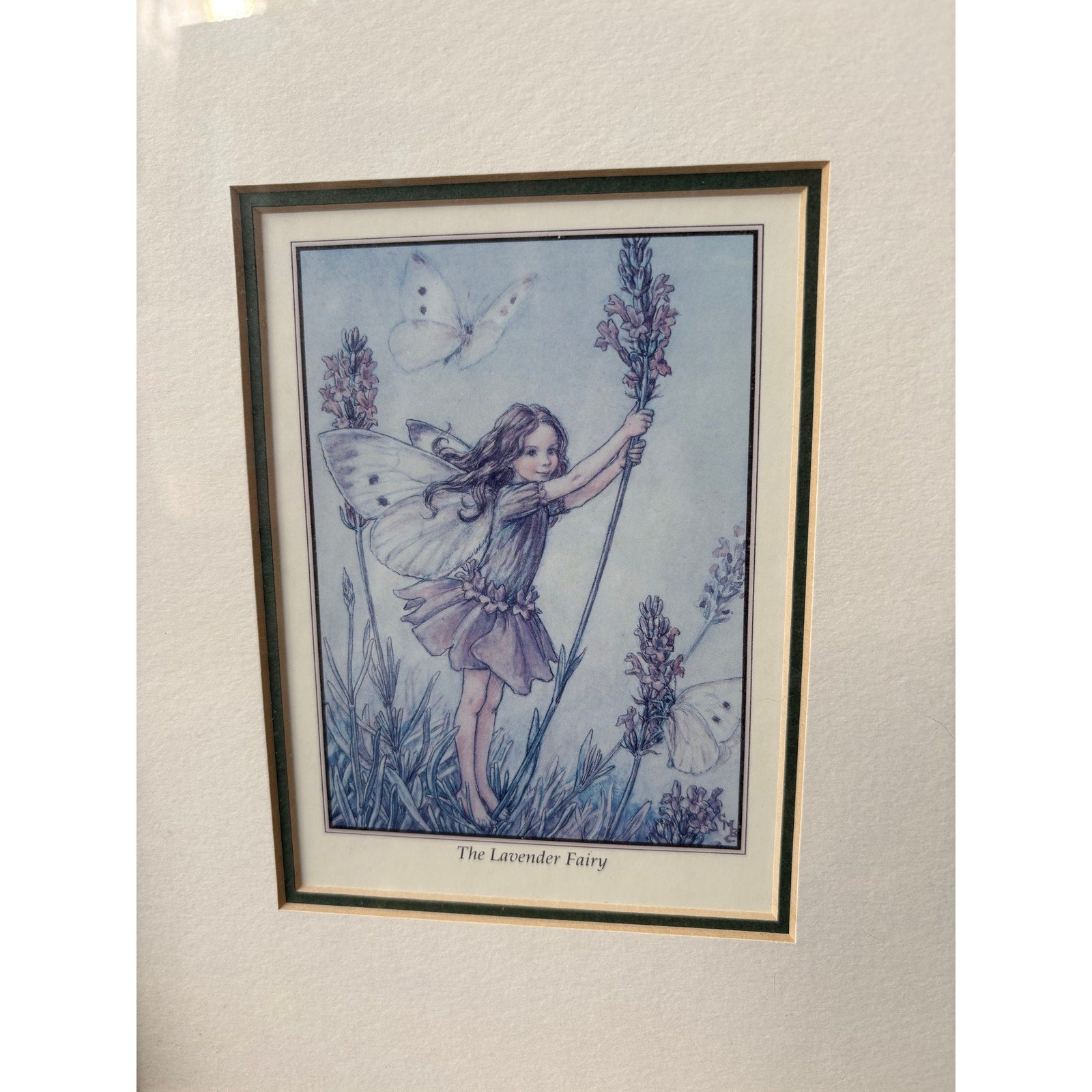 The Lavender Fairy Framed Vintage Print