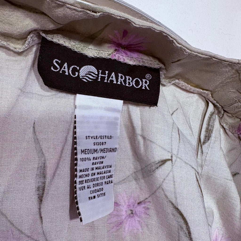 Sag Harbor label on a vintage floral skirt 