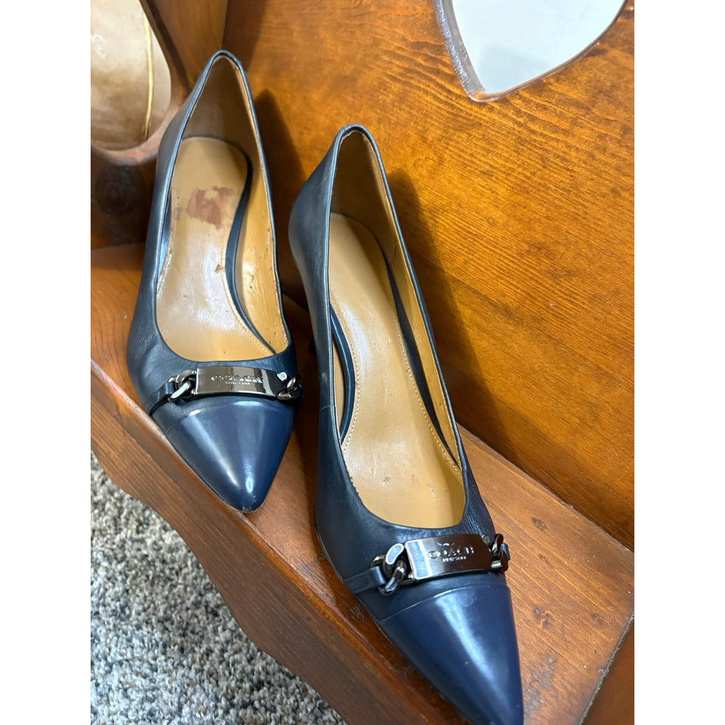 The Midnight Bowery Kitten Heels by Coach, Vintage
