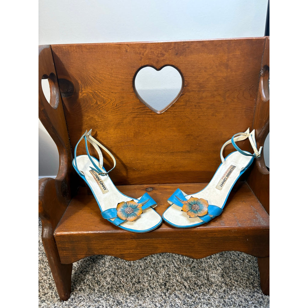 The Venetian Garden Floral Heels- Vintage Baldinini Gimmy
