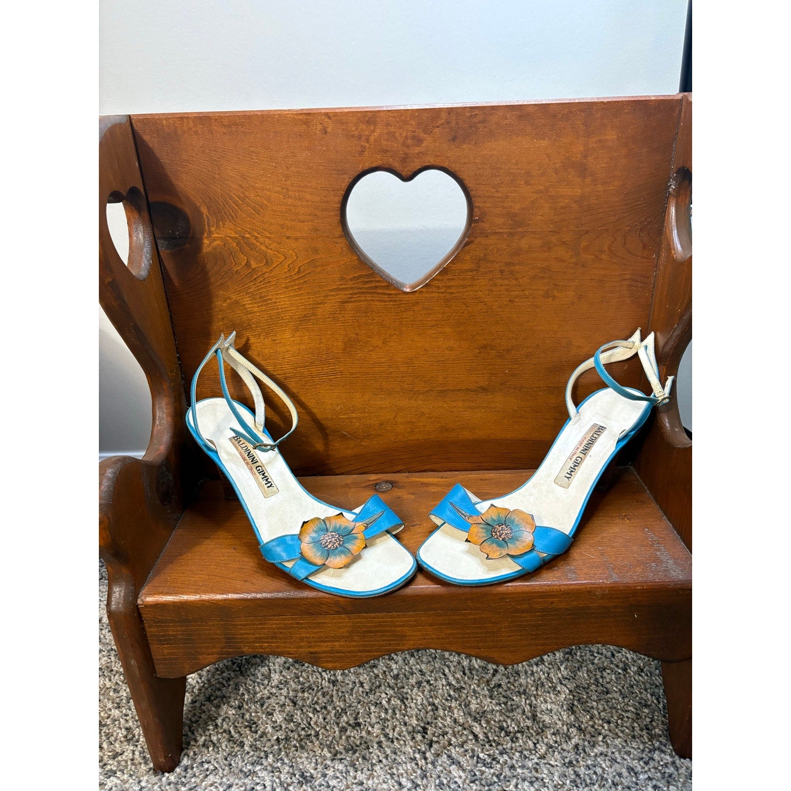 The Venetian Garden Floral Heels- Vintage Baldinini Gimmy