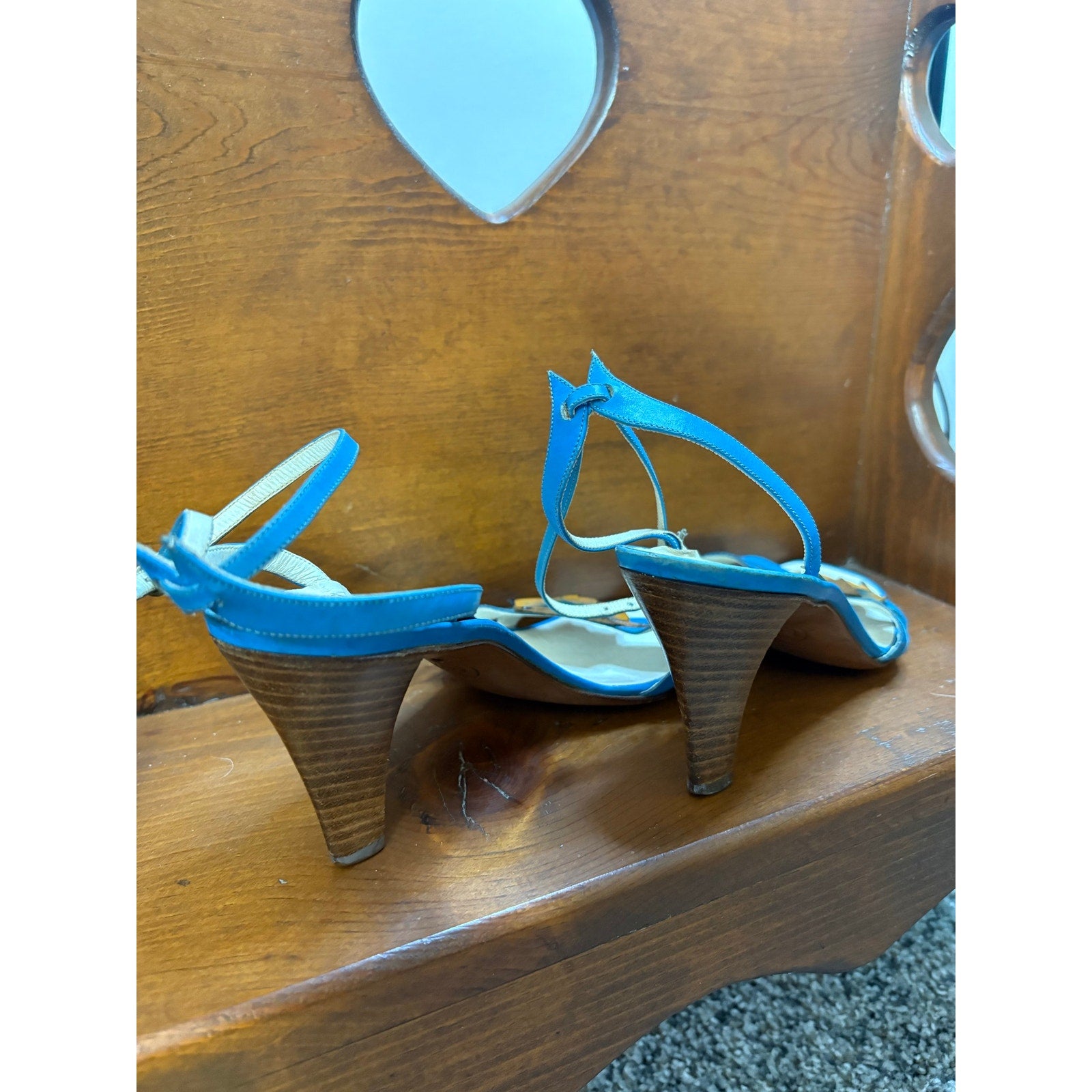 The Venetian Garden Floral Heels- Vintage Baldinini Gimmy