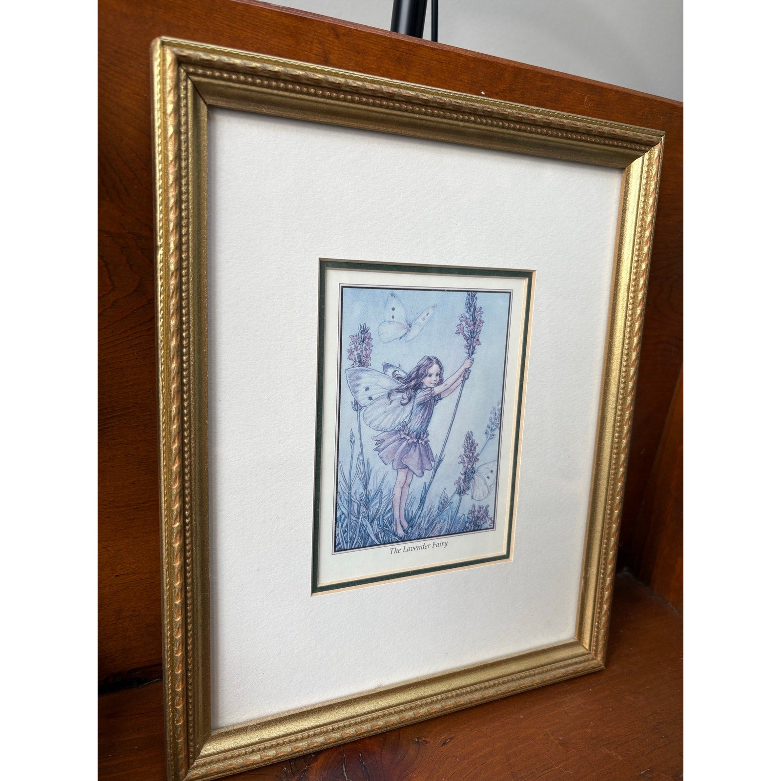The Lavender Fairy Framed Vintage Print