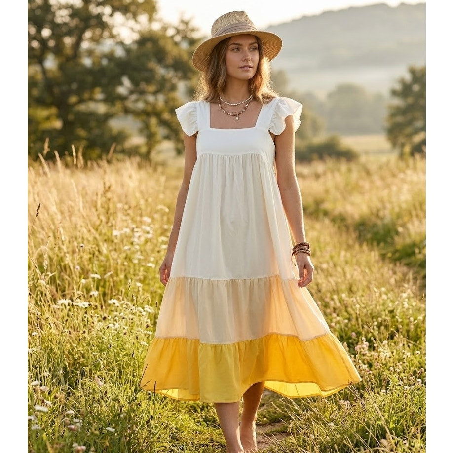 The Golden Hour Midi Dress